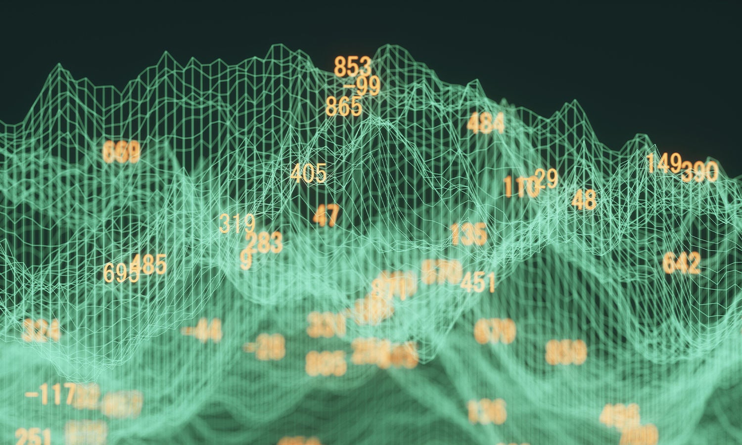 Purple and blue light bars forming a hallway
